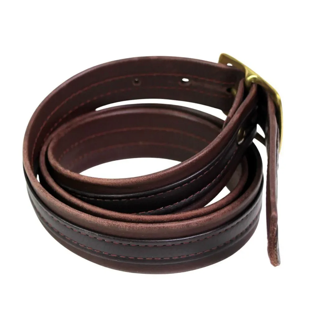 CLASSIC BROWN GENUINE LEATHER 1 1/8